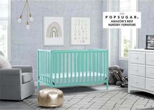 Vista 13 de Delta Children Heartland - Colchón convertible 4 en 1, color negro + Twinkle Galaxy para cuna y colchón para niños pequeños (paquete)