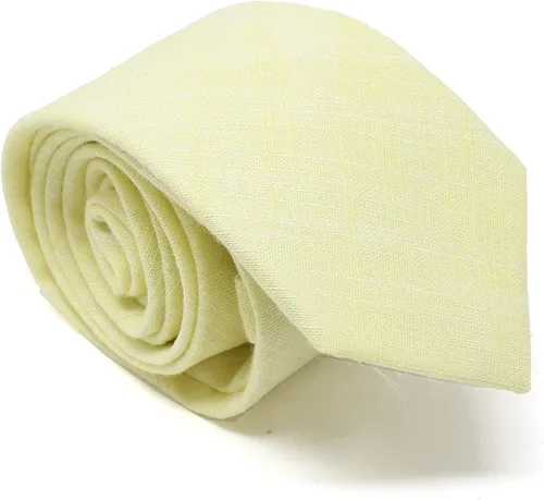 Vista 30 de Corbata delgada de algodón cambray para hombre, estilo desgastado texturizado - 2 1/2 pulgadas de ancho