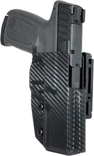 Vista 7 de Black Scorpion Outdoor Gear OWB Kydex Pro IDPA Competition Holster compatible con SW SD9 SD9 VE