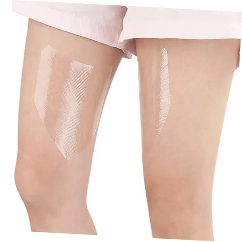 Vista 6 de 6 calcomanías transparentes para el muslo, rozaduras en los muslos, protección cómoda, uso versátil para reducir la fricción de la piel