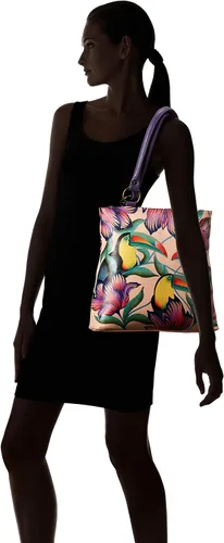 Vista 6 de Anna by Anuschka - Bolso de mano para mujer, piel auténtica, grande, diseño clásico