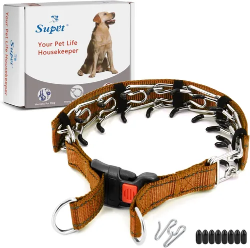 Vista 10 de Supet Collar de entrenamiento para perros pequeños, medianos y grandes, con hebilla de liberación rápida, ajustable, sin tirones, con cubierta