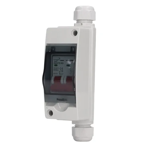 Vista 7 de Interruptor de desconexión solar fotovoltaica, interruptor de aislamiento de CC fotovoltaico IP65, impermeable, Plug and Play, 500 V, protector