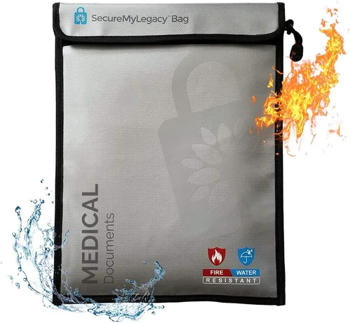Vista 11 de Secure My Legacy - Bolsa impermeable e ignífuga para documentos (4 unidades)