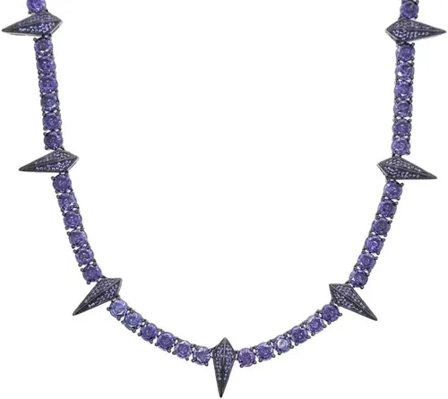 Vista 4 de Collar para hombre, Black Panther Hero - Joyería para hombre, cadena cuadrada de diamantes hip hop, regalo para hombres, niños, cumpleaños, día