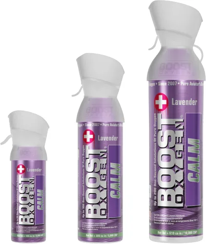Vista 8 de Boost Oxygen Colección completa XL 12L, grande 10L, mediano 5L y tamaño de bolsillo 3L (paquete de 4) Four Different Can Sizes • No Added Aromas