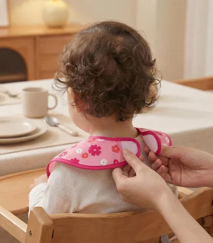 Vista 3 de Paquete de 3 baberos impermeables para comer, babero de alimentación a prueba de desorden