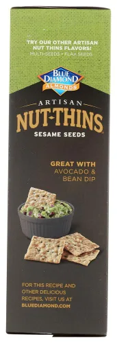 Vista 3 de Blue Diamond Nut-Thins Artisan Nut-Thins, semillas de sésamo 4.25 onzas (paquete de 1)