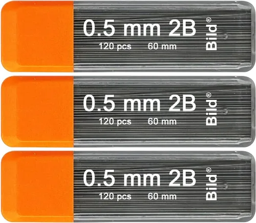 Vista 17 de Bild Premium 1250 recargas de mina de 0.3 mm HB para lápiz mecánico (HB Mega, 0.3 mm)