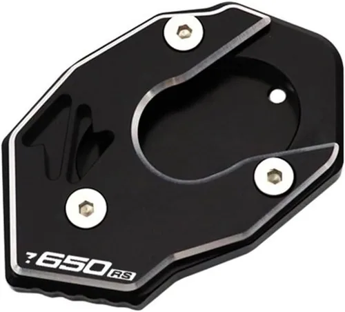 Vista 14 de Moto Kickstand - Extensión de pie lateral para Kawasaki Z900SE Z900 Z650RS Z 900SE 900 650RS Soporte Ampliar Placa de soporte (Color A: Negro)