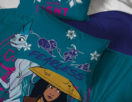 Vista 5 de Jay Franco - Juego de ropa de cama Verde azulado - Raya