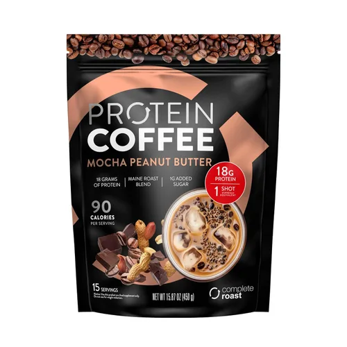 Vista 3 de Complete Roast - Paquete de 3 Frapé de caramelo, café helado y vainilla (frapé de caramelo, café con leche moca, mantequilla de maní moca)