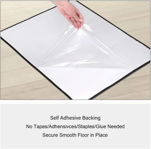 Vista 6 de PURE ERA Alfombra Antideslizante para Escaleras, Tapete Adhesivo, Antideslizante, Resistente al Deslizamiento, Felpudo para Interiores, Alfombra