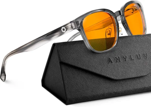 Vista 17 de ANYLUV Blue Light Glasses Men Women Computer Gaming Glasses Anti Eyestrain Lightweight Blue Light Blocking Glasses