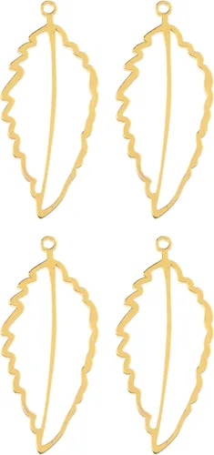 Vista 17 de John Bead Beadwork Findings - Colgante dorado (3 unidades)