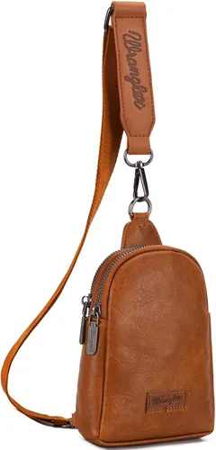 Vista 21 de Wrangler Bolso bandolera pequeño para mujer, bolsos cruzados de cuero *Clásico-marrón