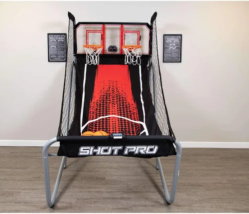 Vista 2 de Hathaway Shot Pro Deluxe - Juego de baloncesto electrónico, color negro
