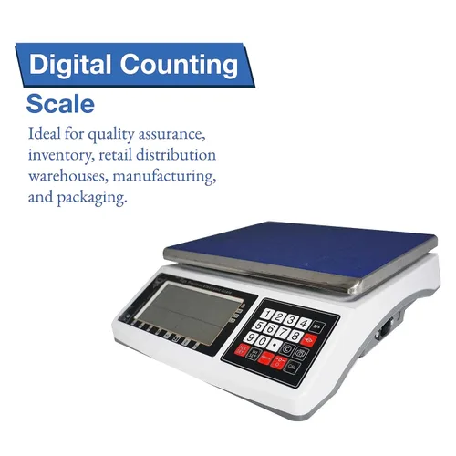 Vista 4 de Báscula digital de conteo PEC - Báscula digital de inventario para paquetes y correo - Báscula de conteo de peso para monedas y piezas pequeñas