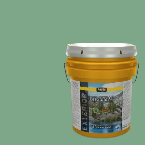 Vista 110 de Rodda Paint CASCADIA XL Pintura e imprimación satinada exterior en uno, cuarto de galón, resistencia industrial