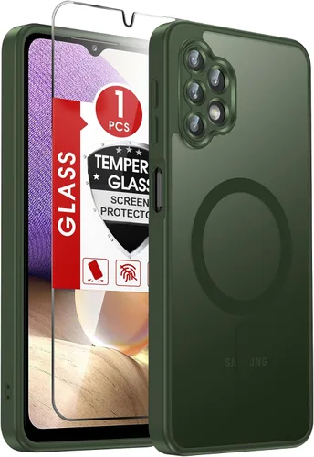 Vista 307 de LeYi Funda para teléfono Samsung-S23: protector de pantalla e imán MagSafe Púrpura