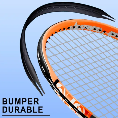 Vista 2 de bo'weiqi Juego de raquetas de tenis recreativas de 27 pulgadas para 2 jugadores, raquetas de tenis ligeras preencordadas para principiantes, incluye