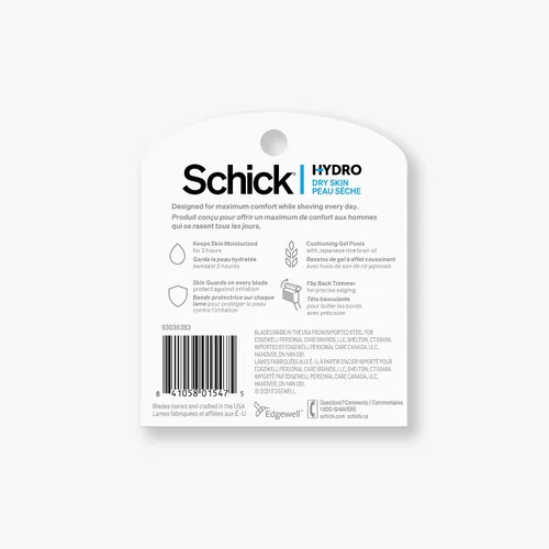 Vista 2 de Schick Hydro 5 Recambios para cuchilla de afeitar con recortador, rellenos, 12