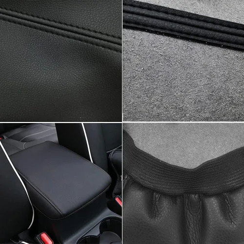 Vista 4 de Auprite Funda de Consola Central para Mazda CX5 2018-2025, Almohadilla de Funda de Consola Central Auto de Cuero Protector de Funda de Caja