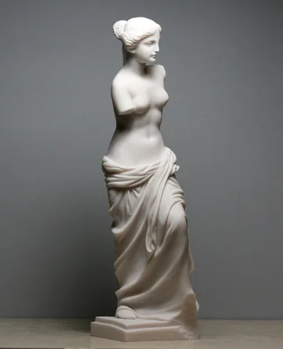 Vista 8 de Afrodita Venus De Milo Diosa de la Belleza Estatua de Alabastro Escultura Desnuda Mujer