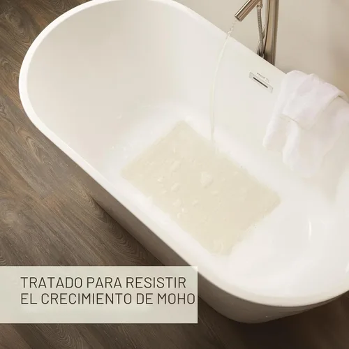 Vista 6 de Rubbermaid Commercial 1982724 tapete para baño Safti-Grip, tamaño medio, blanco