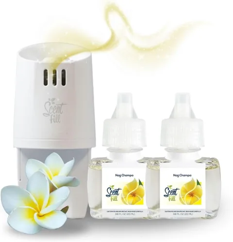 Vista 12 de Scent Fill Ambientador enchufable de sidra de manzana, repuestos de aceite perfumado, 2 recambios + difusor