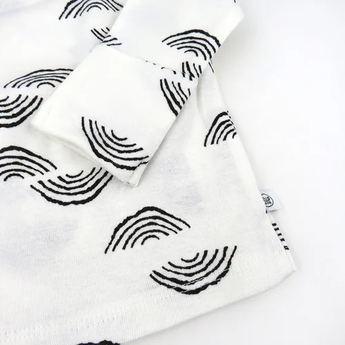 Vista 2 de HonestBaby Conjunto de kimono de algodón orgánico de 3 piezas para bebés y niños
