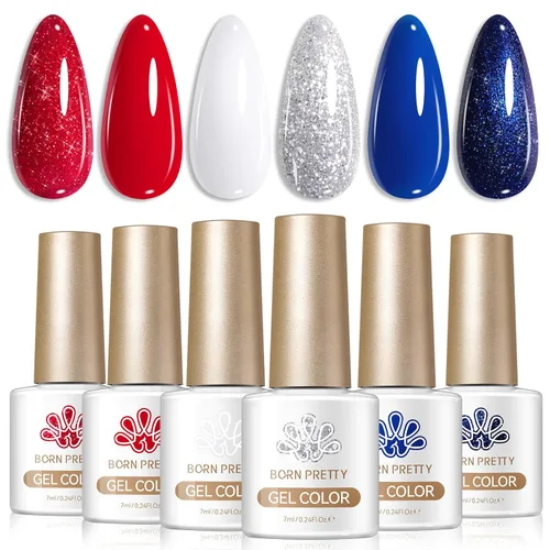 Vista 15 de BORN PRETTY Esmalte de uñas de gel de 6 colores marrón óxido, rojo moca, borgoña Juego de esmaltes de gel de otoño e invierno, tonos beige verde