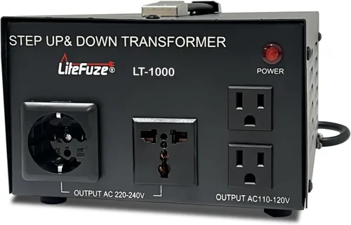 Vista 9 de LiteFuze Transformador convertidor de voltaje de servicio pesado de 10.000 vatios - Reductor 240/220/120/110 - Necesita ser cableado por un
