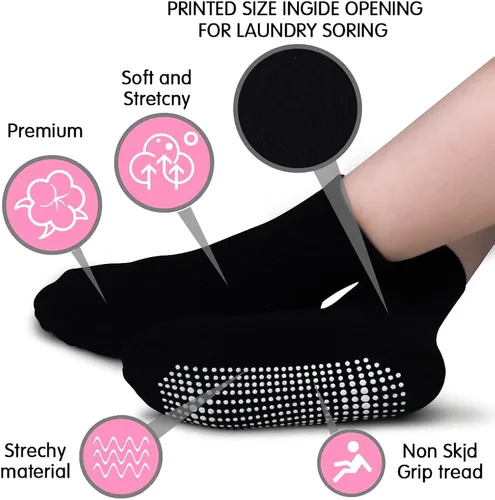 Vista 5 de Tphon Calcetines para niños pequeños con pinzas para niños y niñas, calcetines antideslizantes para niños, 15 pares de calcetines de media