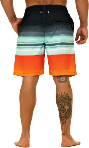 Vista 4 de KAILUA SURF - Traje de baño para hombres grandes y altos, 9 pulgadas