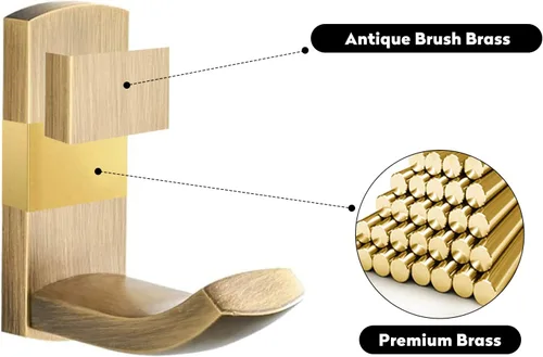 Vista 6 de WINCASE Accesorios de baño de latón, soporte para toallas de baño, antiguo, juego de barra de toalla, soporte para papel higiénico, gancho
