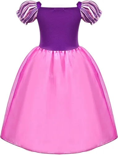 Vista 4 de Avady Vestido de princesa para niñas, disfraces de Halloween, fiesta de cumpleaños, disfraz de Navidad