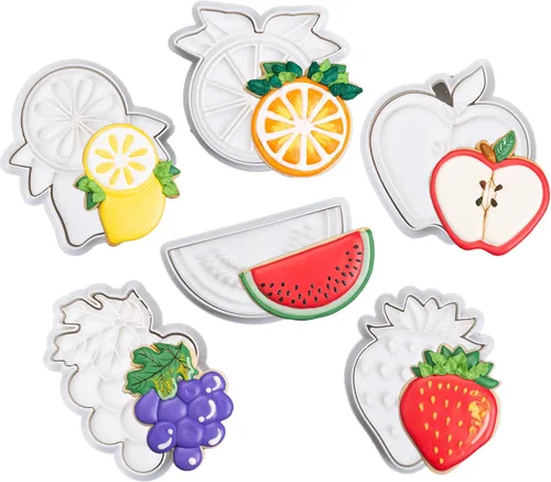 Vista 13 de Cortadores de galletas de helado con sello 3D PLA para decoración de pasteles de cocina, carrito, formas de paletas para niños, 3.5 pulgadas, sellos