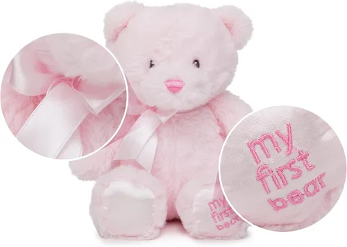 Vista 2 de Jolitee My First Bear - Oso de peluche rosa de 15 pulgadas