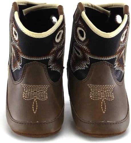 Vista 3 de MF Western Kids Zapato unisex para niño y niño pequeño Trace MarrónNegro