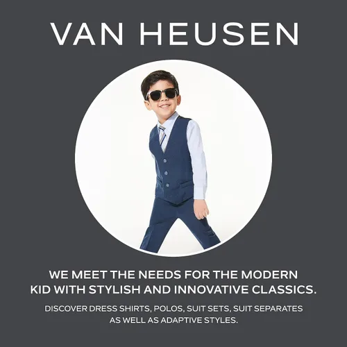 Vista 5 de Van Heusen boys Flex Stretch Flat Front Dress Pants
