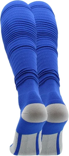Vista 2 de TCK Calcetines de fútbol Scrunch - Calcetines deportivos extra largos para niños, hombres, mujeres, niñas y atletas
