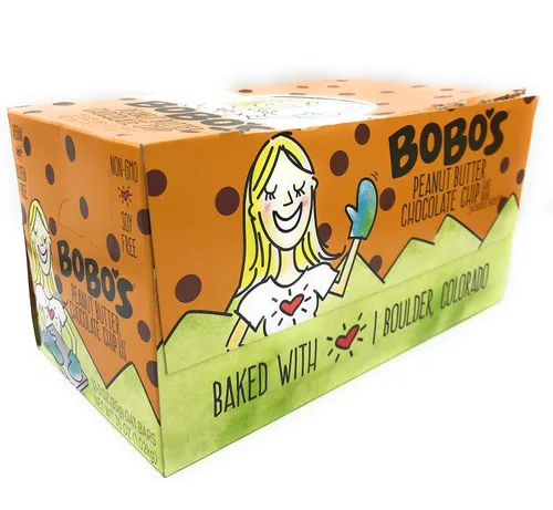 Vista 13 de Bobo's Barras de mantequilla de almendra y avena, sin gluten, sin OGM, avena integral, paquete de 12 Barritas de aperitivo Para llevar Hechas