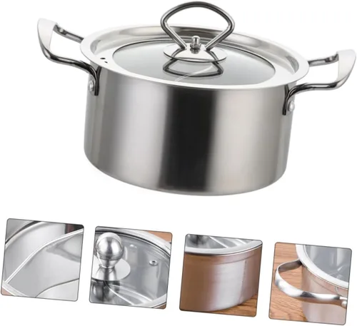 Vista 7 de 1 Unidades de Olla de Pato Mandarín Suministro de Cocina Hogar Olla Caliente Titular Olla de Acero Inoxidable Accesorio de Cocina Olla Espesada Olla