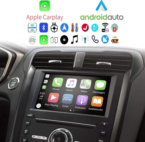 Vista 2 de Kit de actualización SYNC 3 2021, se adapta a Ford Explorer 2014, SYNC 2 a SYNC 3.4 MyFord Touch (MFT), incluye pantalla de 8 pulgadas, módulo APIM