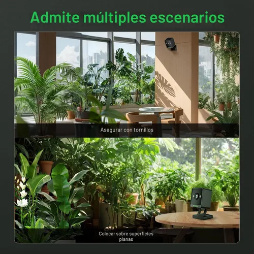 Vista 9 de VIVOSUN GrowCam C4, cámara inteligente WiFi 2K QHD para carpa de cultivo y caja de cultivo inteligente VGrow, compatible con WiFi de 2.4GHz