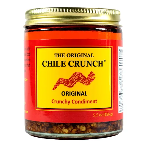 Vista 15 de CHILE CRUNCH - Condimento Crujiente Picante de Chipotle - Chiles Asados Totalmente Naturales, Salsa Crujiente de Ajo y Cebolla - Vegano, Sin Gluten
