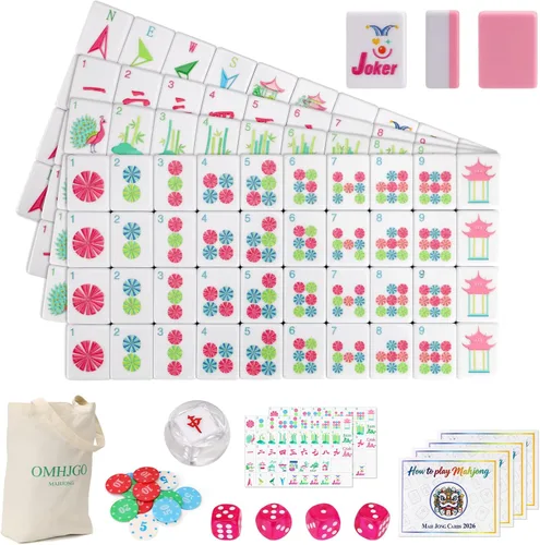 Vista 7 de Juego de 160 azulejos de melamina grabados de alta calidad con bolsa Rosa