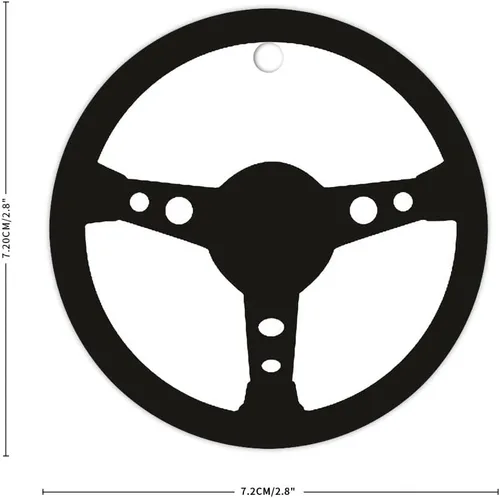 Vista 2 de Adorno de Navidad para volante de automóvil, adornos de cerámica, decoración única para el hogar, colgantes colgantes de 3 pulgadas