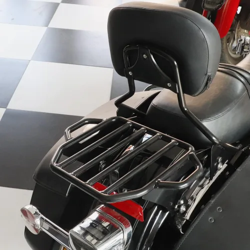 Vista 4 de AUFER Estante de equipaje desmontable y ajustable para maletero compatible con Touring Electra Glide Road Glide Road King Street Glide Tour Pack